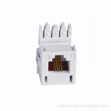 Voice Keystone Jack, Made of Polycarbonate Housing Material